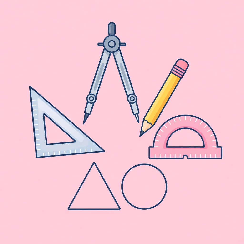 Kružítko, tužka, trojúhelník a úhloměr — geometrie pro 9. ročník