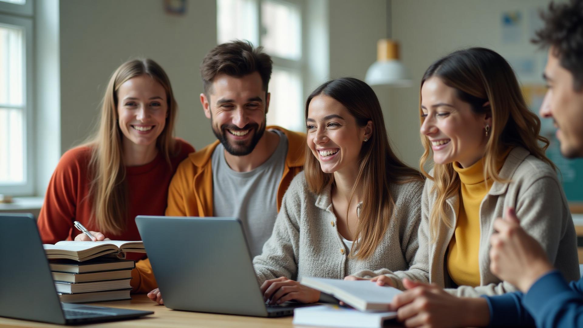 Studentka při online přípravě